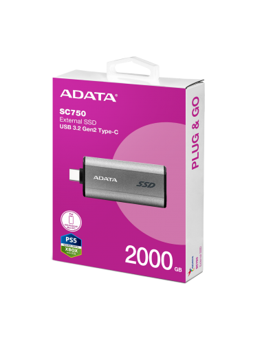 ADATA EXT SSD SC750 2TB USB-C